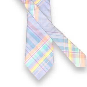 70s Pendleton Pastel Check Cotton Neck Tie